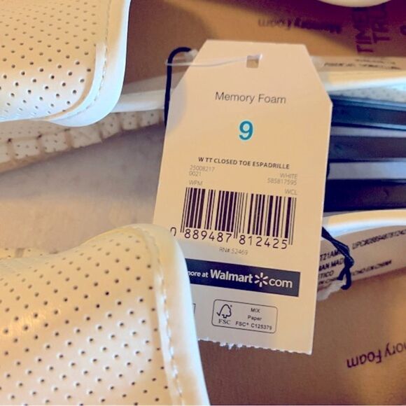 Universal Threads Closed Toe Espadrilles Memory Foam Sz 9 NWT Gorgeous - Picture 6 of 6